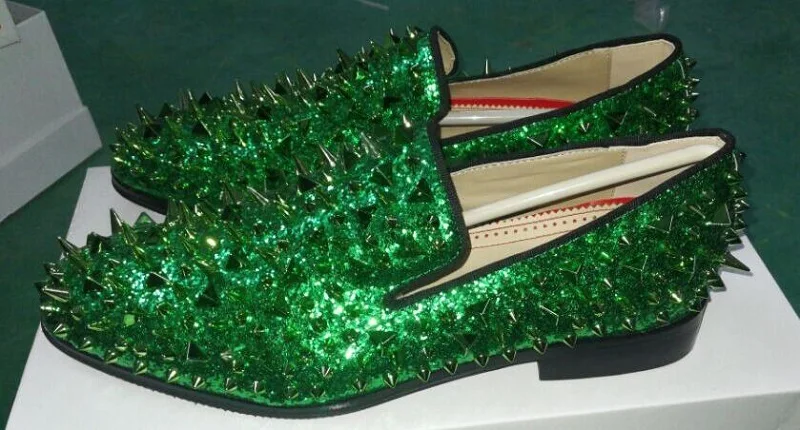 emerald green mens dress shoes