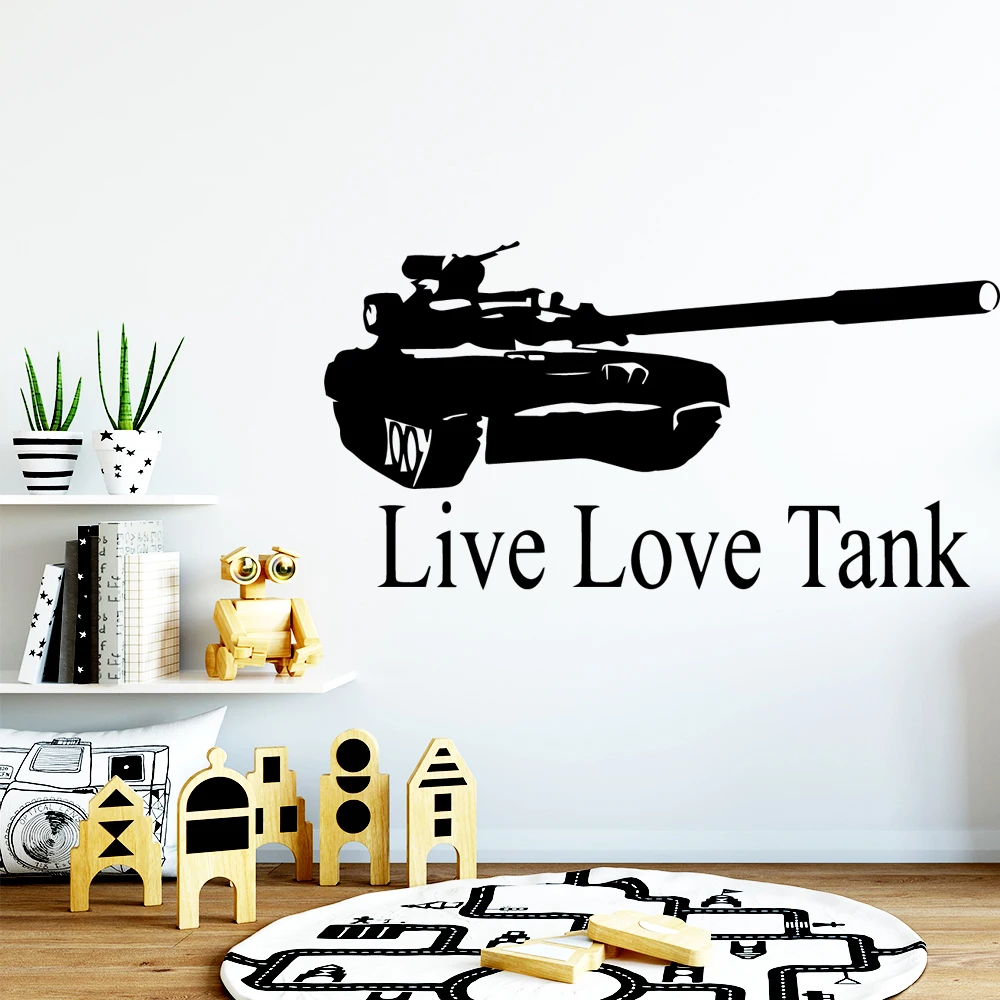 

Drop Shipping Live Love Tank Family Wall Stickers Mural Art Home Decor Living Room Children Room Wall Art Sticker Murals