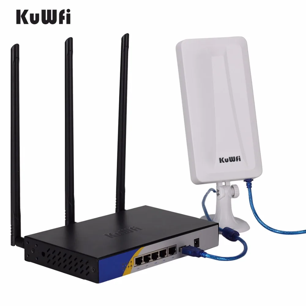 One Set 300Mbps Openwrt High Power Wireless Router Bundle With 150Mbps 14dBi Antenna USB Wifi Adapter Enhance Wifi Signal