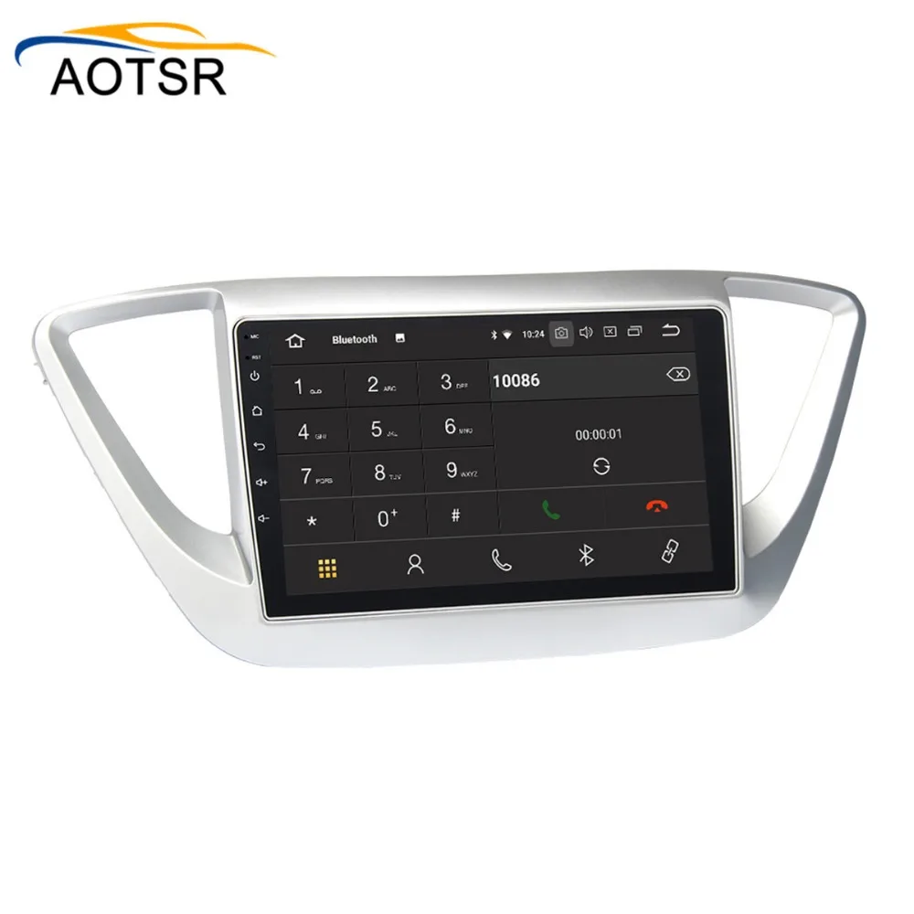 Cheap 2 din Android 8.0 Car multimedia player Radio head unit For Hyundai Solaris Verna 2017 2018 gps navigation Stereo no dvd 4+32G 3