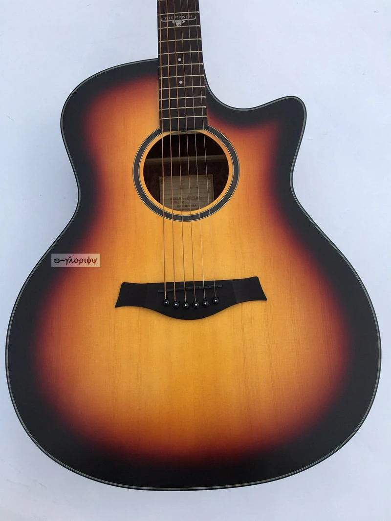 

good quality TAL body sunburst acoustic guitar free shipping