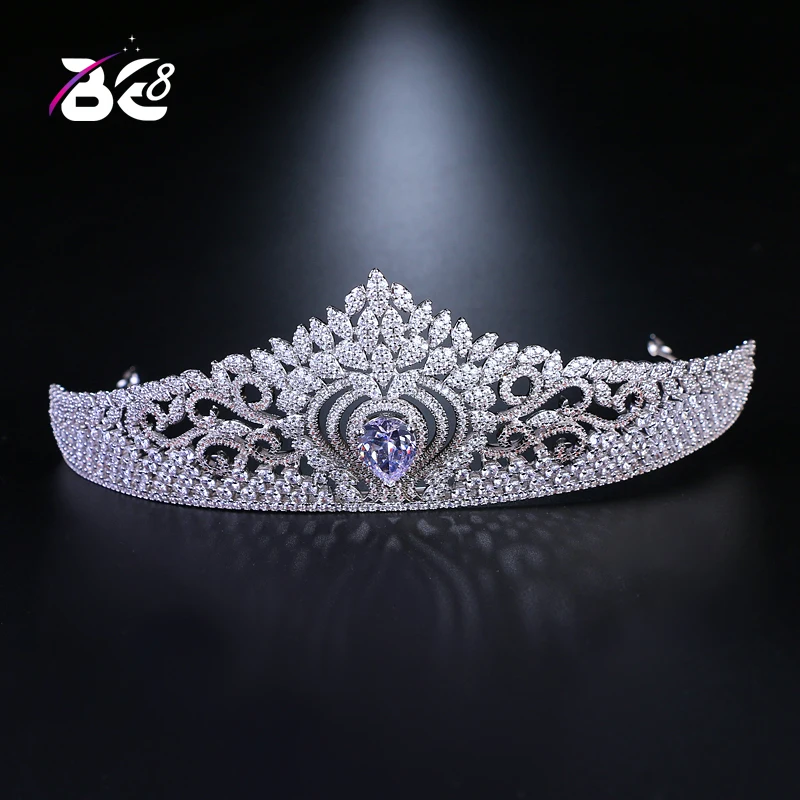 

Be 8 Women Bridal Wedding Jewelry Tiaras&Crown Full Crystal Hair Jewelry for Brides Hair Accessories De Noiva H072