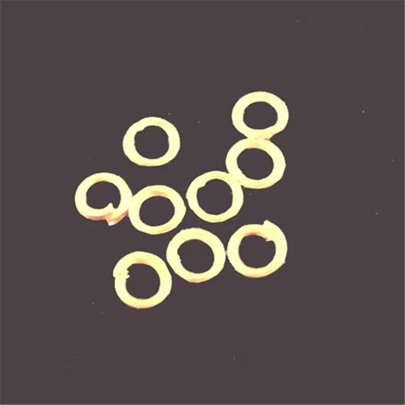 DoreenBeads 2000 шт. открытое соединительное кольцо золотого цвета диаметром 3 5 мм (B03115)
