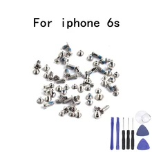 Полный комплект винт с 2 нижней док-станцией Замена для iPhone 6S полный набор ремонтных болтов Мобильные аксессуары+ Бесплатные инструменты
