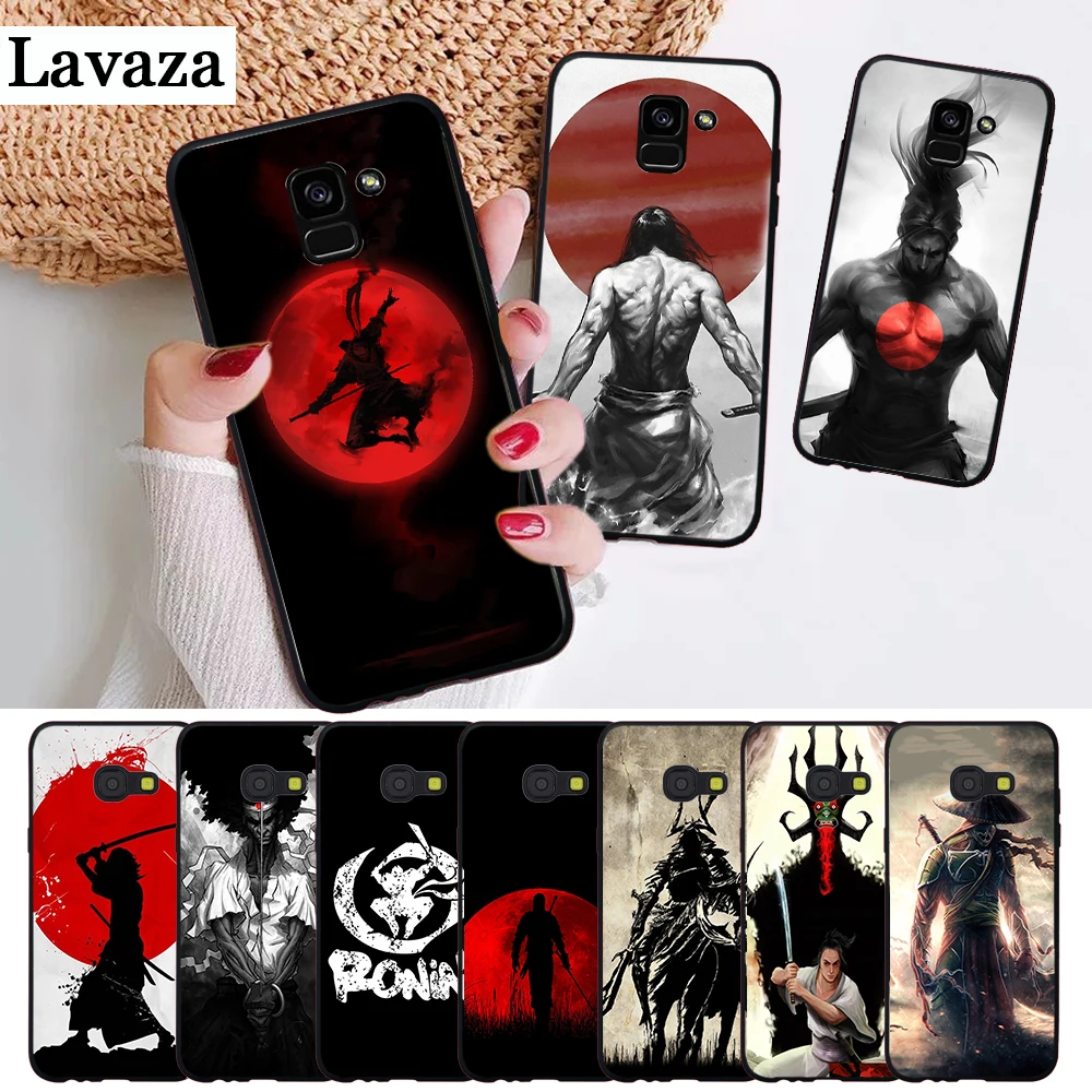 

Lavaza Japan The samurai Ninja Printing Silicone Case for Samsung A3 A5 A6 Plus A7 A8 A9 A10 A30 A40 A50 A70 J6 A10S A30S A50S