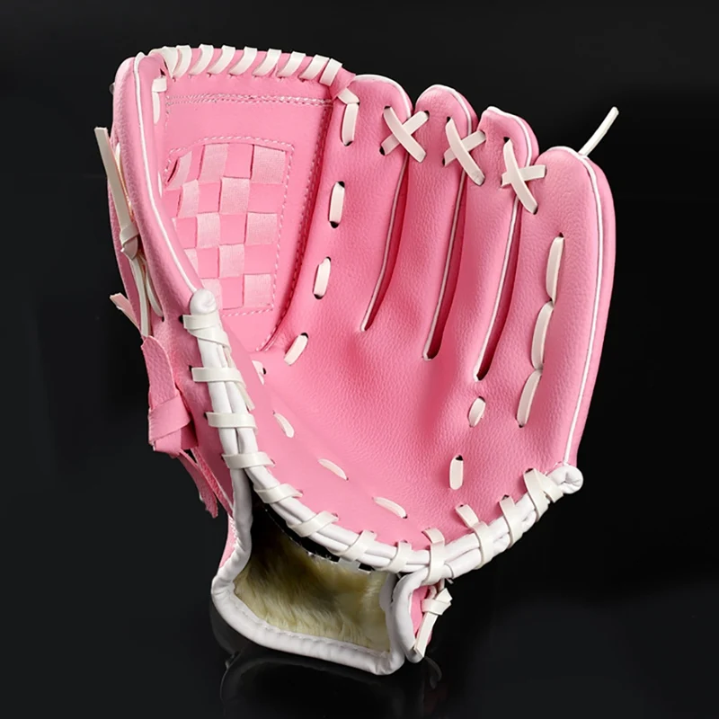 15 дюймов бейсбольные перчатки левша разлагаемые мягкие кожаные ПУ Софтбол Кувшин перчатки спортивные перчатки