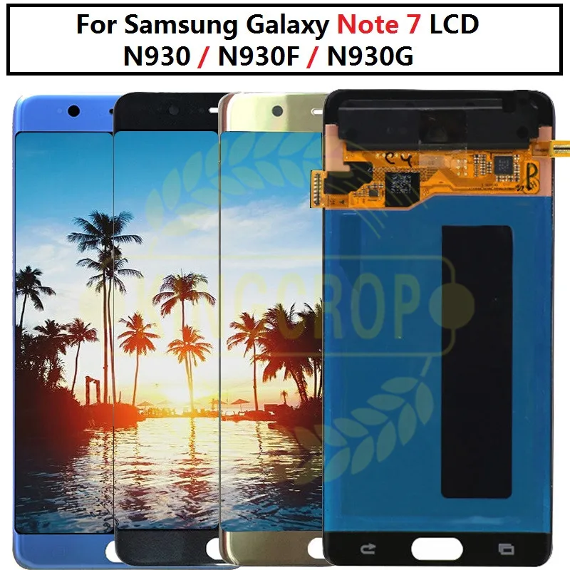 Для samsung Galaxy Note Fan Edition lcd N935FD дисплей сенсорный экран с рамкой дигитайзер для samsung Note FE lcd note 7 N930