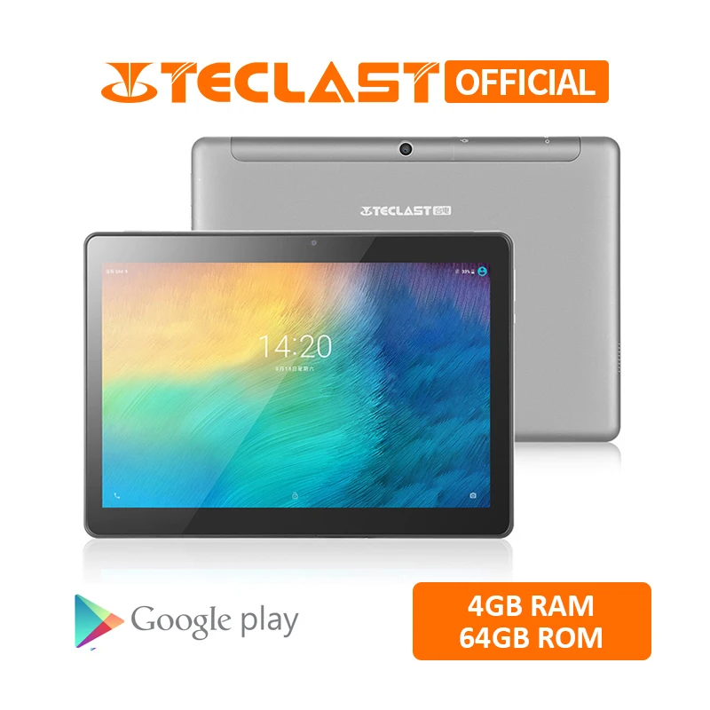 Teclast M20 двойная LTE 4G планшет 10,1 дюйма 2560*1600 Android 8,0 MT6797 X23 Дека Core 4G B Оперативная память 6 4G B Встроенная память телефона Планшеты
