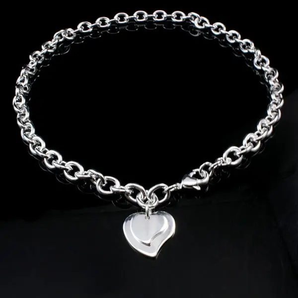 Lobster Clasps&amp OT Buckle Double Heart Pendant Necklace 2012 Wholesale Aliexpress Jewelry Women's Accessory Free Shipping | Украшения