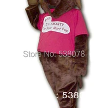 Темно-коричневый умный костюм талисмана для собак взрослый Размер Реклама умный маскотт наряд костюм Собака Карнавальный костюм для косплея SW452