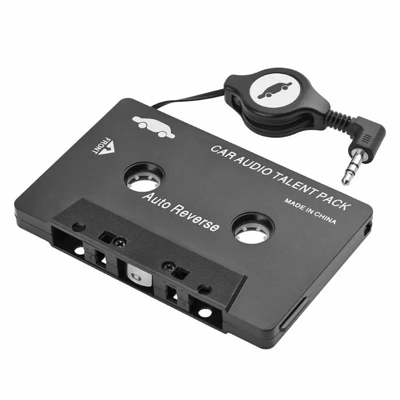 

VODOOL Universal Car Cassette Tape Audio Adapter 3.5mm AUX Auto Cassette Stereo Audio Converter For iPhone iPod MP3 CD Player