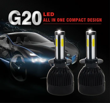 

SKYJOYCE H7 LED Headlight 12V 40W 4000LM car stying fog light 6000K H1 H3 H4 H7 H11 9005 9006 car led head lamp