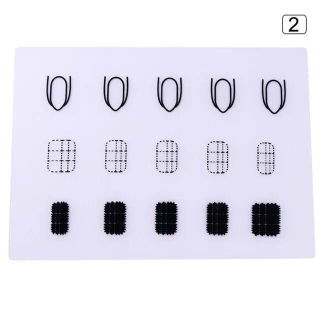 Мини силиконовый коврик для стемпинга ногтей практический инструмент портативный шаблон коврик дизайн ногтей Маникюрный Инструмент - Цвет: Pattern2