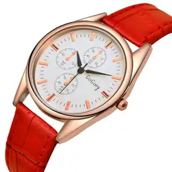 Новые женские кварцевые наручные часы модные повседневные тонкие часы из искусственной кожи женские элегантные нарядные Часы Relogio Feminino