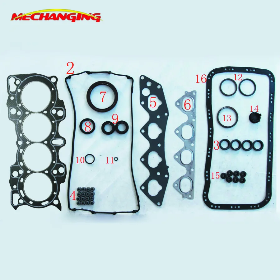 

Engine Gasket For HONDA CRV RD1 16V B20B2 B20B Engine Rebuilding Kits Automobile Gasket Engine Spare Parts Full Set 50180200