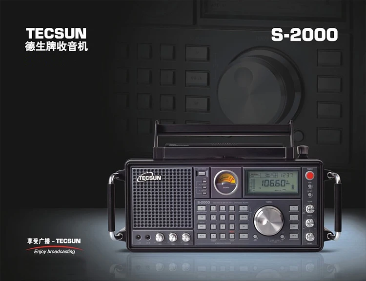 Высокое качество Tecsun S-2000 FM/MW/SW-SSB/авиационные радиоприемники