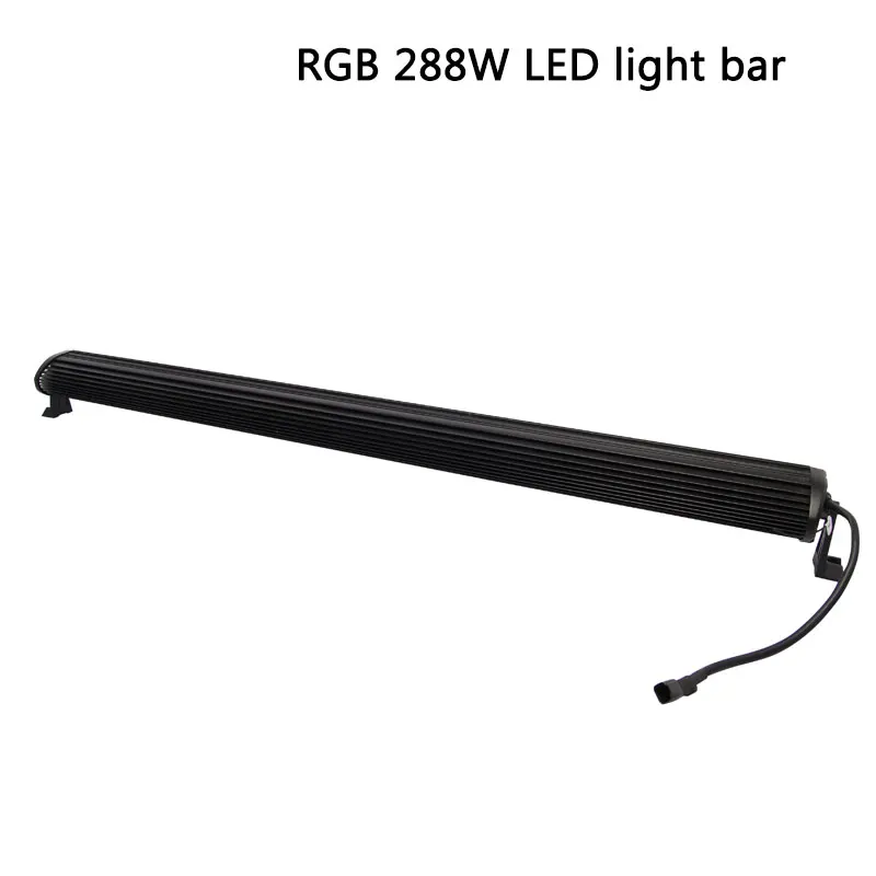  RGB wireless remote LED light bar 288W 50inch off road roof headlight for ATV UTV 4x4 SUV truck tra