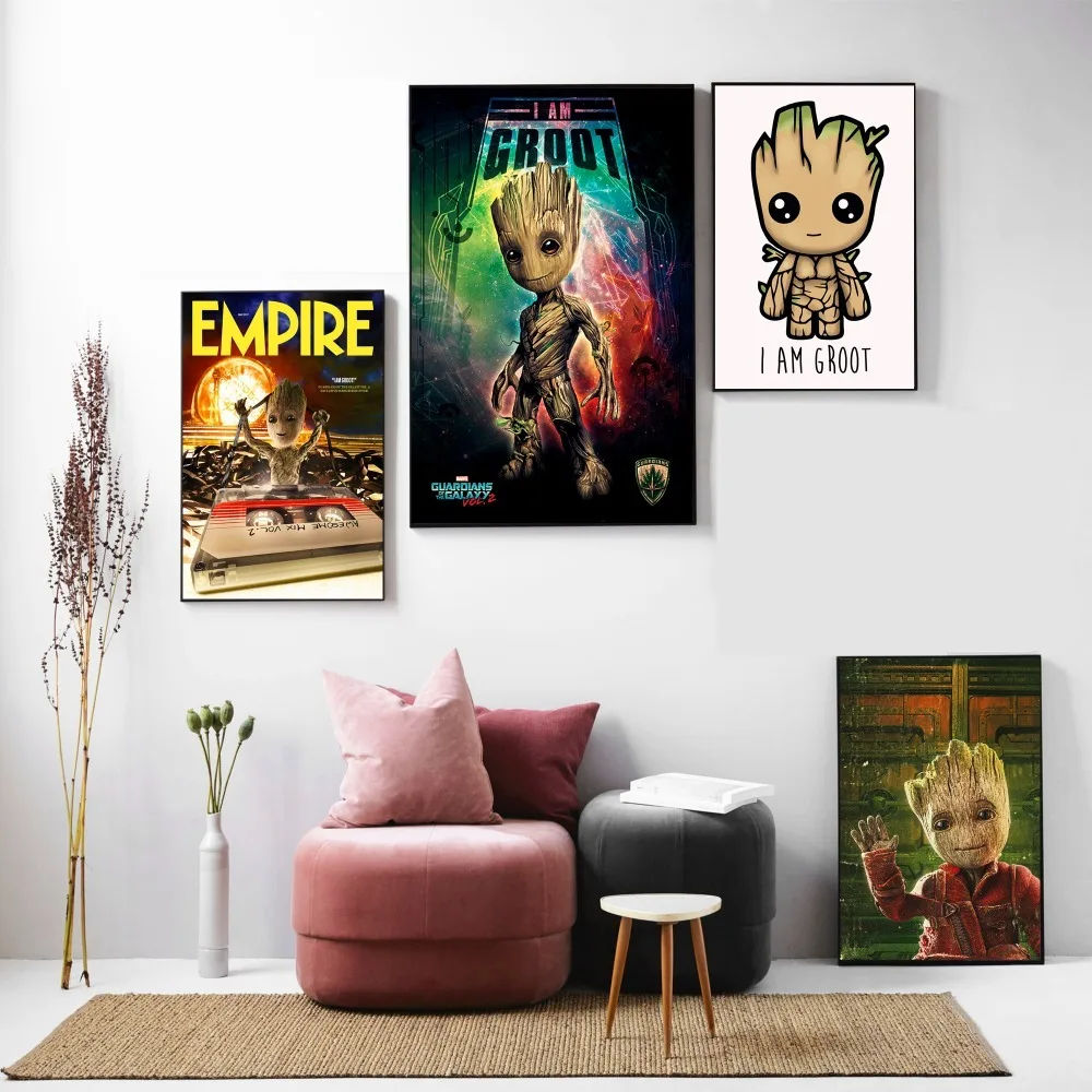 Groot Baby Movie Character холст Художественная живопись плакаты и принты для гостиной Настенная картина домашний Декор без рамки Quadro