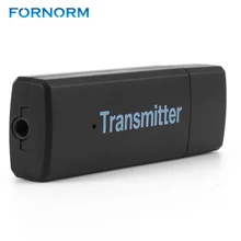 FORNORM Blutooth 3,0 Беспроводной передатчик для автомобиля Музыка Аудио приемник Bluetooth адаптер 3,5 мм A2DP для ТВ CD-плеер iPod ПК