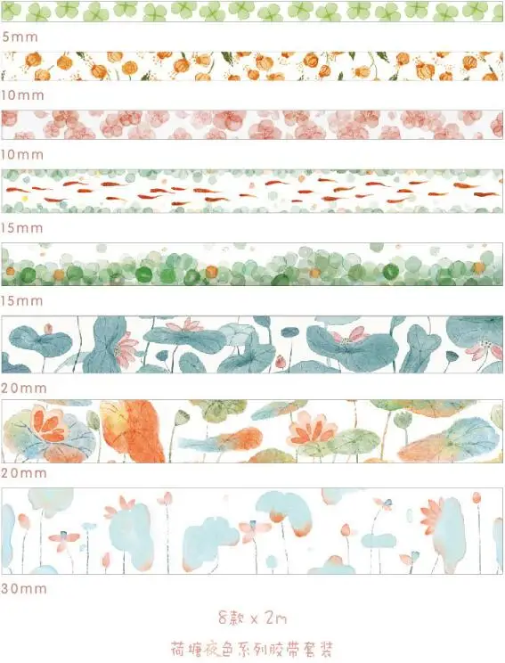 8 шт./упак. милые Животные Еда цветок Мировая Серия набор декоративного скотча васи клейкая лента DIY Скрапбукинг Стикеры этикетки клейкая лента - Цвет: 3