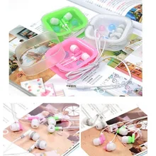 Подарок для девочки низкая цена скидка Акция 6 цветов на выбор конфеты фрукты в ухо наушники+ розничная упаковка 300 шт./партия