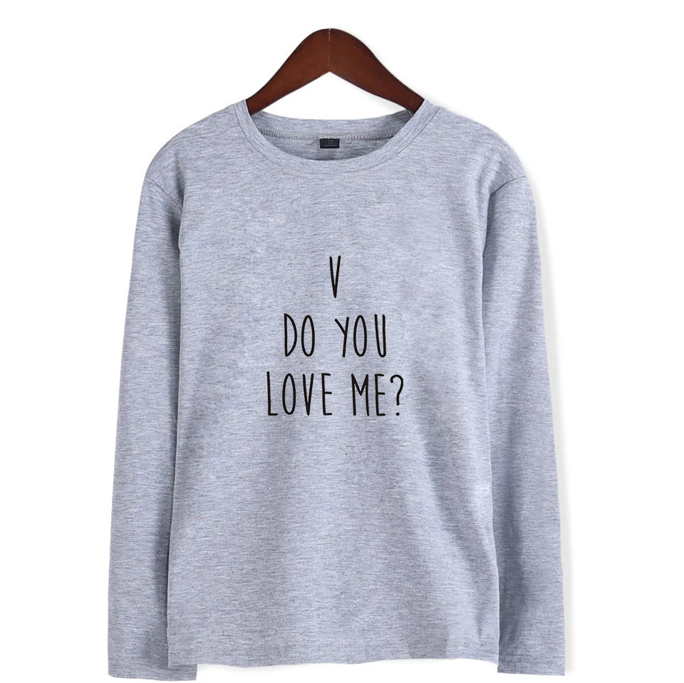 Бег футболка BTS вы Love Me Ifashion осень поп крутые футболки с длинным рукавом теплый