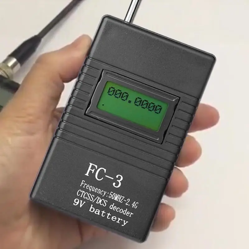 

50MHz-2.4GHz LCD Portable Handheld Frequency Counter CTCSS/DCS Radio Testing Frequency Meter Counters High Quality Meters