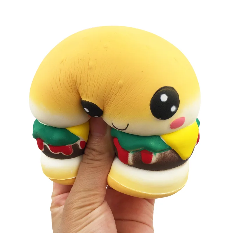Новинка 18 Kawaii Smile Face Burger мягкие медленно восстанавливающие форму игрушки для