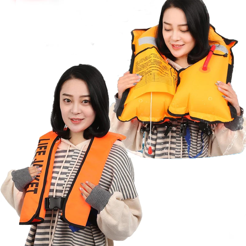 Профессиональный плавательный спасательный жилет для взрослых Автоматический надувной плавательный спасательный жилет для рыбалки жилет для мужчин водный спорт