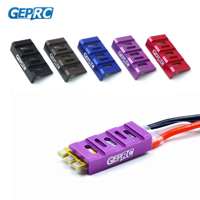 

4pcs GEPRC ESC Protection ESC Protector CNC For RC Drone FPV Racing Multi Rotor Spare Part Accessories Red Purple Blue Black