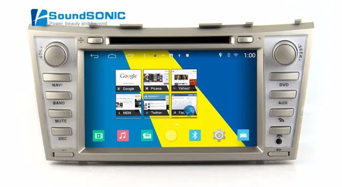 Cheap Android 4.4.4 For Toyota Camry Touch Screen Autoradio Automotivo Car Radio Stereo DVD GPS Navigation Navi Autoradio HeadUnit 8