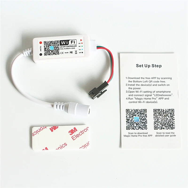 WS2811 SK6812 WS2812B Пиксельная светодиодная полоса WiFi контроллер IOS Android приложение Amazon