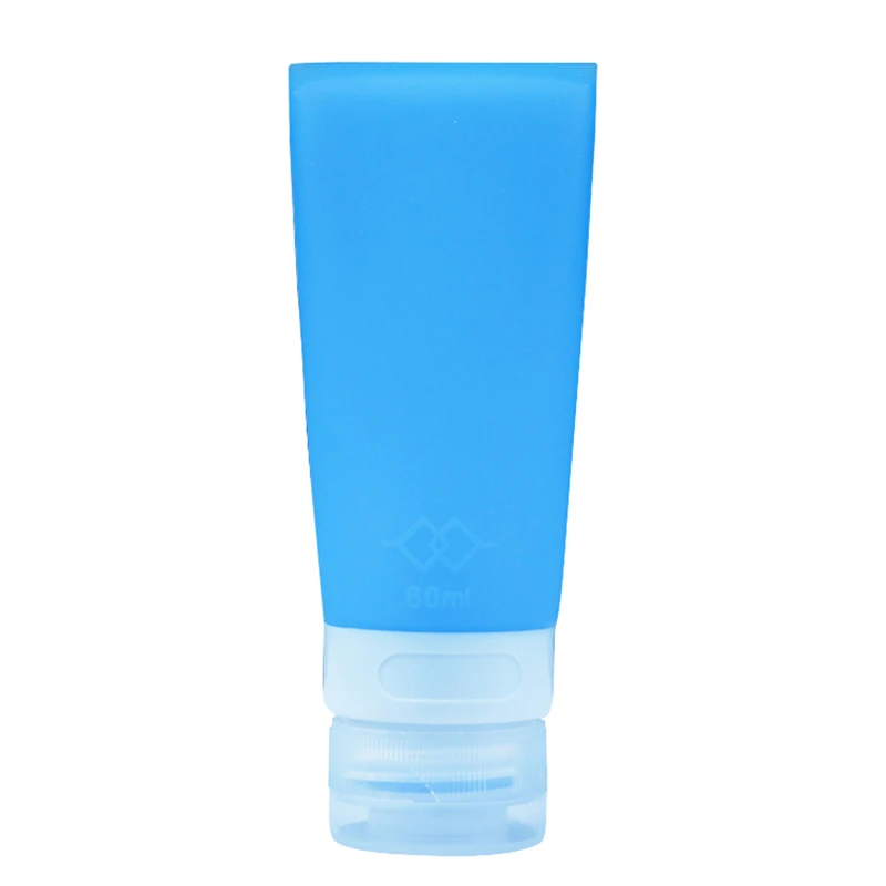 TTLIFE портативная Косметическая Мягкая силиконовая бутылочка для путешествий, косметическая бутылочка для туалетных принадлежностей, лосьона для душа, 4 цвета на выбор - Цвет: Синий