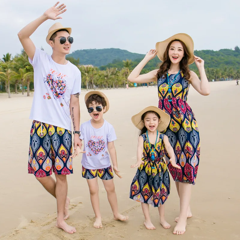 baju couple size xl Mother For Girl Matching Dress Family Daughter Clothes