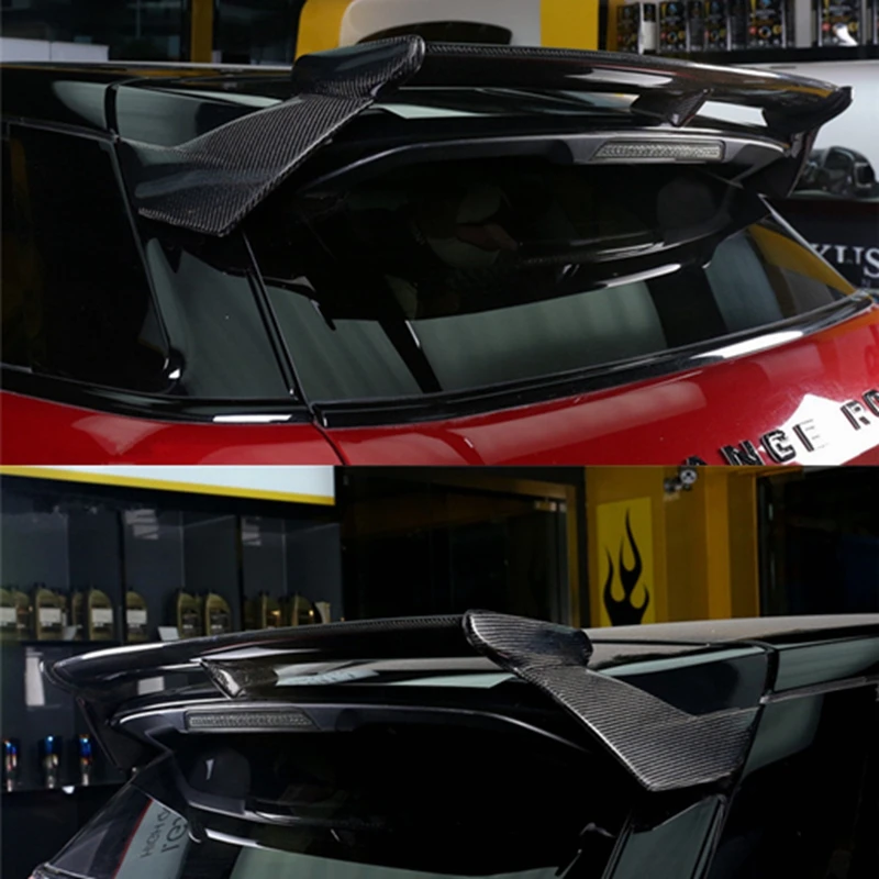 Углеродного волокна CRA заднее крыло Спойлеры ствола губы 4 шт. пригодный для Land Rover Range Rover EVOQUE 2012 2013