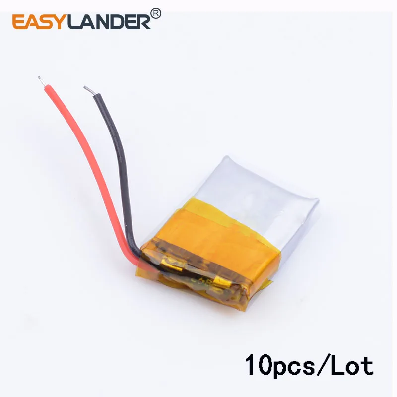 

10pcs/Lot 401215 50MAH 3.7V polymer lithium battery For MP3 MP4 Bluetooth headset small toy sound Bluetooth Headset 3D glasses