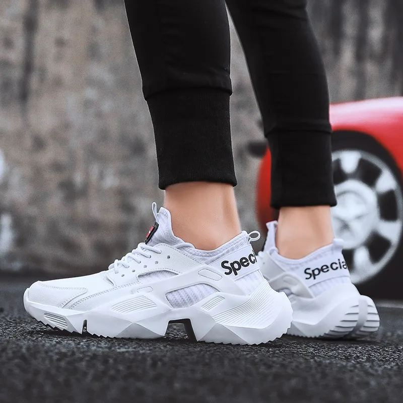 chunky white trainers designer