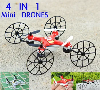

Arrival 3D Flying nano Rc toys design 4 in 1 Mini drones 2.4G 4CH 6AXIS RC Quadcopter Fast Deform 668-Q4 Q5 Headless Mode