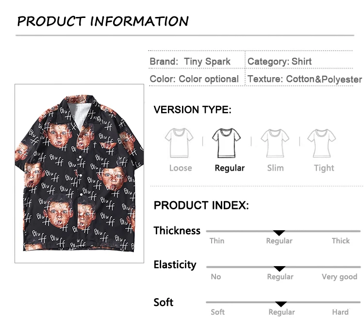 Летняя гавайская рубашка забавные детские рубашки в стиле хип-хоп Уличная мужская пляжная рубашка в стиле Харадзюку Повседневная рубашка Топы с короткими рукавами и карманами