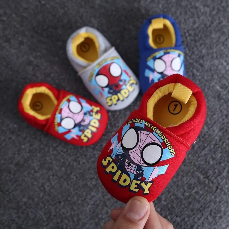 2017 New Arrive Lovely Bat Spider Man Infant Shoes Newborn Baby Boys Girls Shoes Cotton Toddler