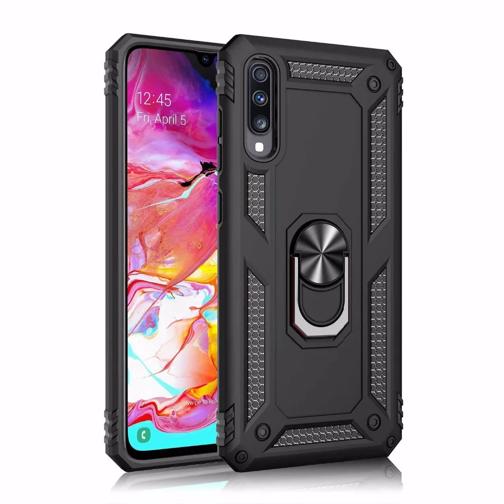 For Samsung Galaxy A50 case Holder StandArmor Hybrid Magnetic Bracket Finger Ring Cover For Samsung A10 A20 A30 A40 A50 A70 Case (7)