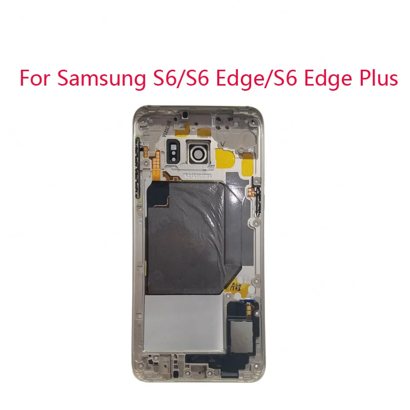 Для samsung Galaxy S6 G920F S6 edge G925F S6 edge plus G928F средняя задняя рамка задняя панель замена корпуса
