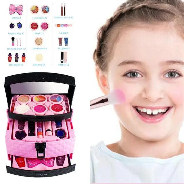 Best Offers 23PCS Pretend Play Toy Children Makeup Set Hairdressing Make Up Kid Girls Simulation Toy Plastic Toy Dressing Make Up Travel Box Best Offers 23PCS Pretend Play Toy Children Makeup Set Hairdressing Make Up Kid Girls Simulation Toy Plastic Toy Dressing Make Up Travel Box