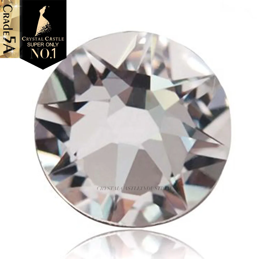 

Crystal Castle Hotfix Rhinestone 6A Best 2078 Clear White AB Strass Iron On Stones Flatback Rhinestones Crystal For Clothing