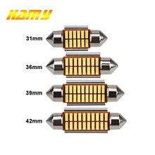 1x C10W C5W festón Canbus LED 31mm 36mm 39mm 42mm para coche bombilla luz de lectura Interior lámpara de placa de matrícula blanco 5000K error libre