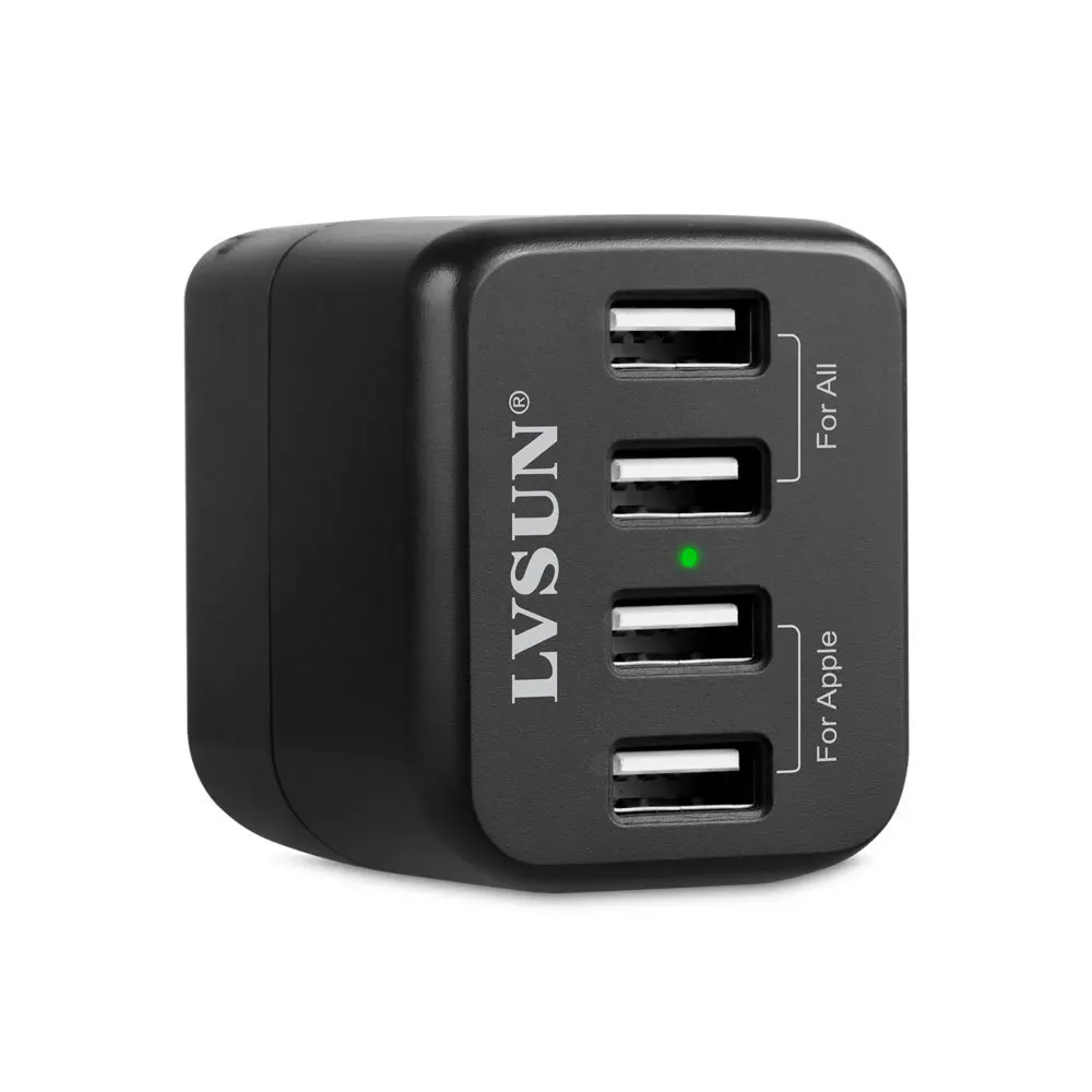 Udoli 2 шт./лот 20 Вт 4A универсальное 5 в 2.4A 4 порта USB настенное зарядное устройство