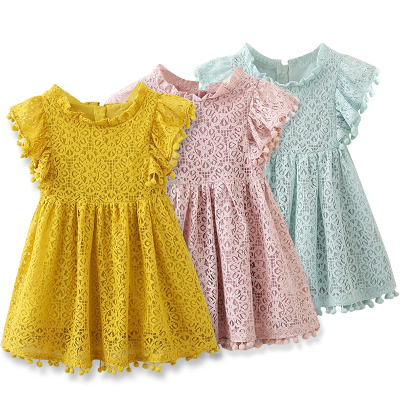 

Dresses Girls Baby Kids Girls Clothes Lace Sleeveless Princess Summer Dress Girl Clothes Children 3 4 5 6 7 8 Years Vestidos