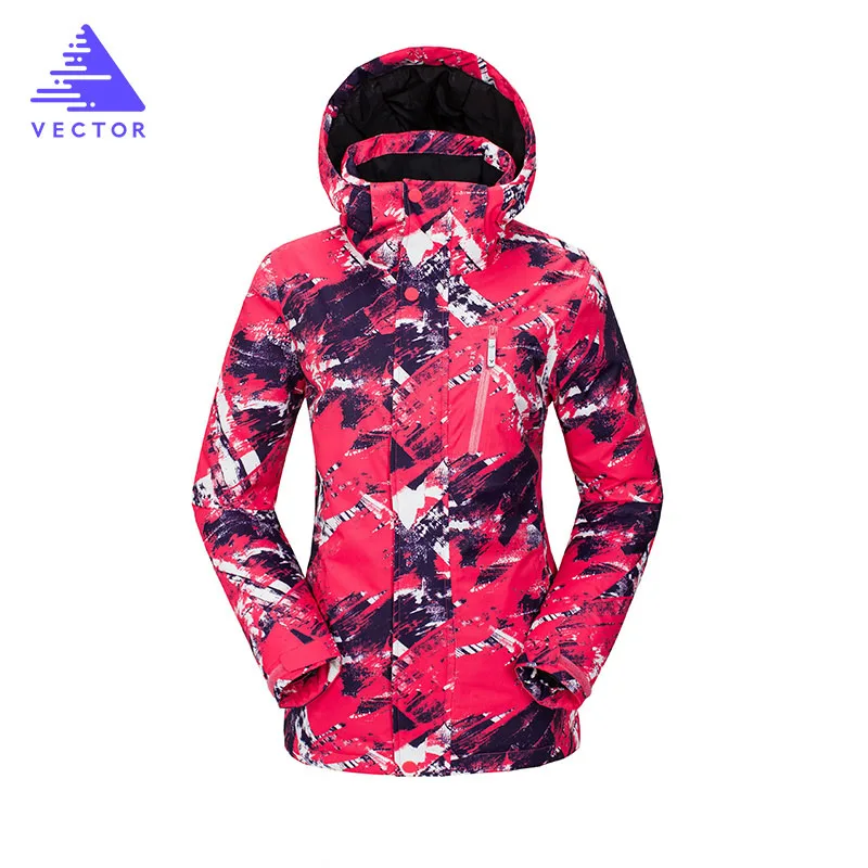 Женская лыжная куртка для спорта на открытом воздухе, теплая ветрозащитная Водонепроницаемая быстросохнущая дышащая зимняя женская куртка для сноуборда - Цвет: Women 02