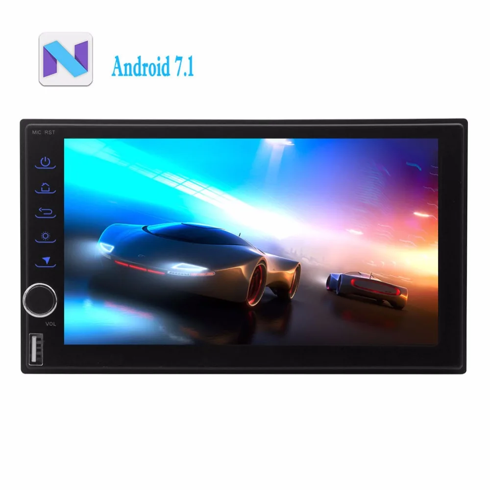 

Android 7.1 Car Stereo Video Player in dash GPS Navigation Head Unit Octa Core Automotive Radio Audio support Wifi USB/SD OBD2