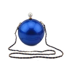 Runde perle frauen handtasche kette ball party erfasst schwarz gold geldbörsen braut kupplung perola weiß rosa hochzeit handtasche